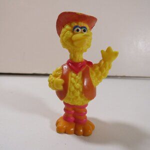 Big Bird with w cowboy hat & vest Sesame Street Play Farm Figure JHP